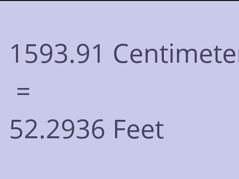 1593.91 CM TO FEET