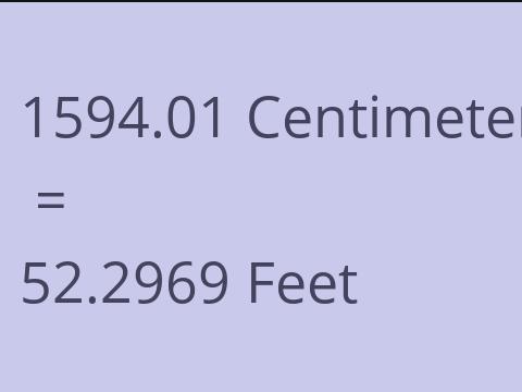 1594.01 CM TO FEET