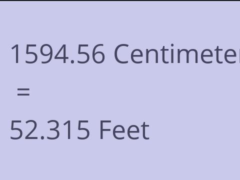 1594.56 CM TO FEET