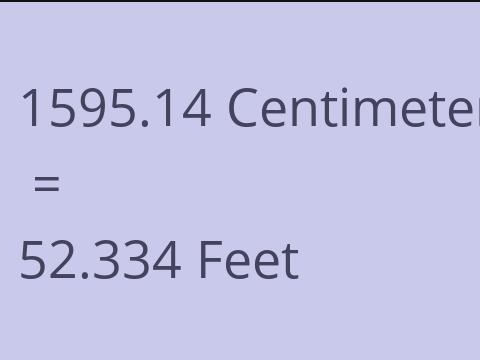 1595.14 CM TO FEET