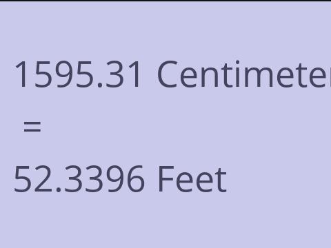 1595.31 CM TO FEET