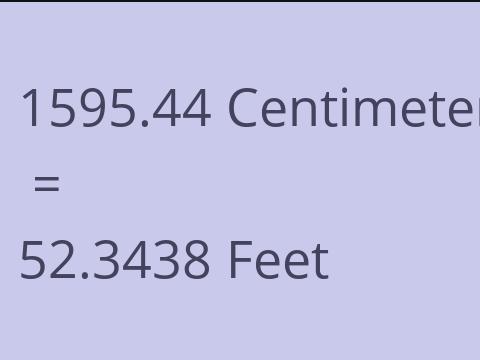 1595.44 CM TO FEET