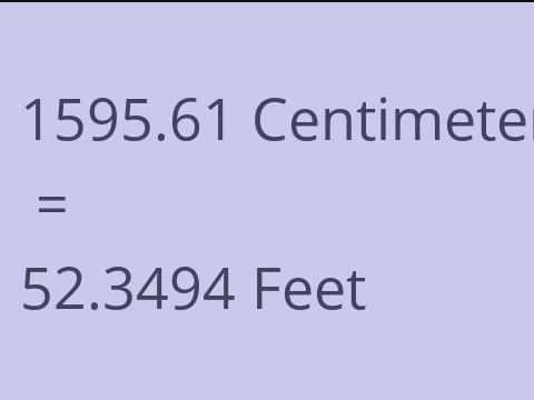 1595.61 CM TO FEET