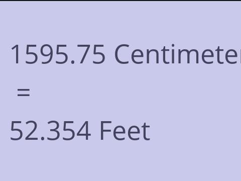 1595.75 CM TO FEET