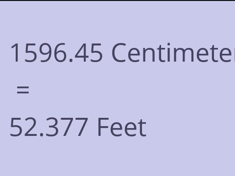 1596.45 CM TO FEET