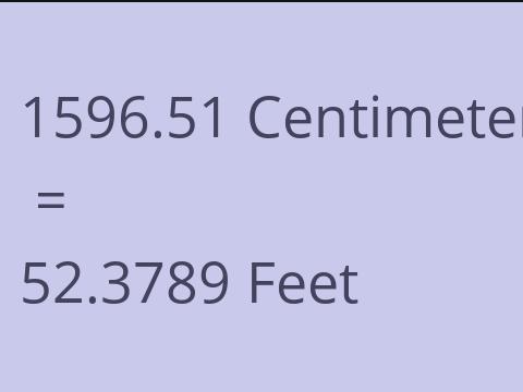 1596.51 CM TO FEET