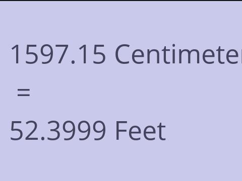 1597.15 CM TO FEET