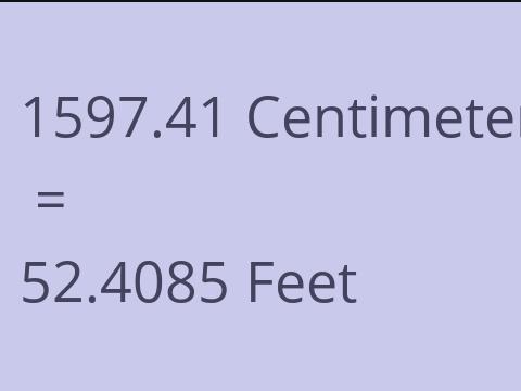 1597.41 CM TO FEET