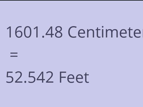 1601.48 CM TO FEET