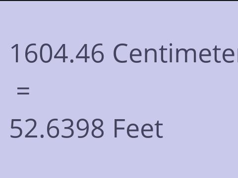 1604.46 CM TO FEET