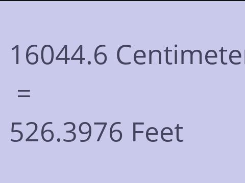 16044.6 CM TO FEET