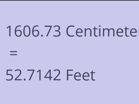 1606.73 CM TO FEET