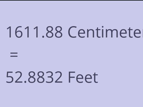 1611.88 CM TO FEET