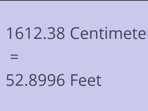 1612.38 CM TO FEET