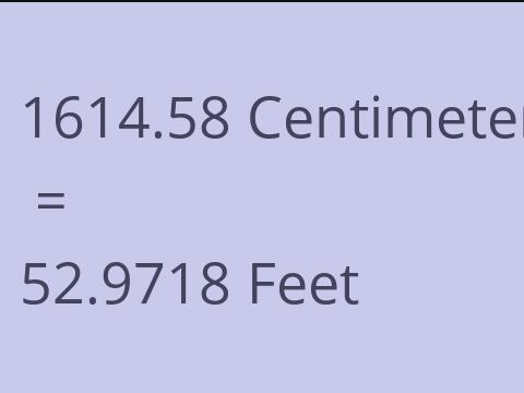 1614.58 CM TO FEET