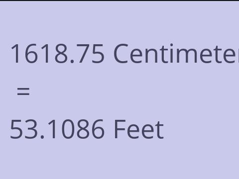 1618.75 CM TO FEET