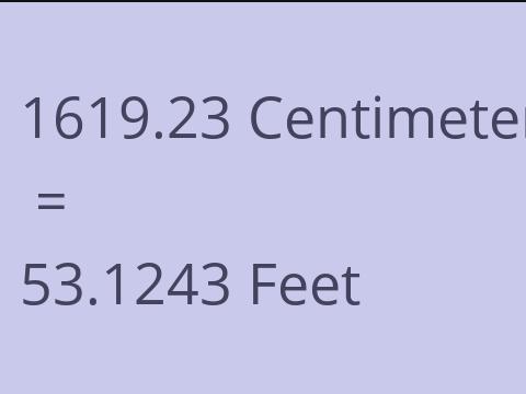 1619.23 CM TO FEET