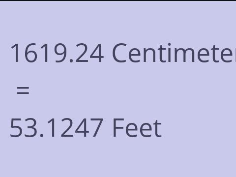 1619.24 CM TO FEET