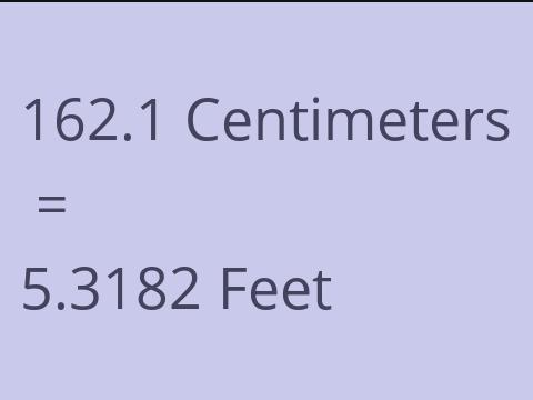 162.1 CM TO FEET