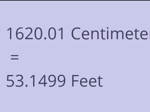 1620.01 CM TO FEET