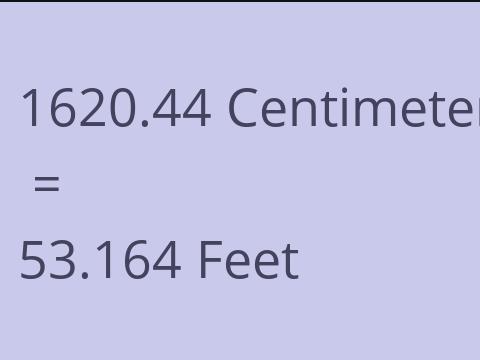 1620.44 CM TO FEET