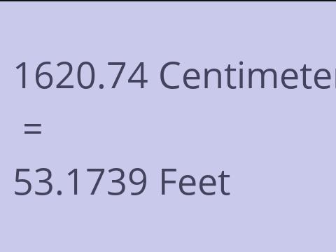 1620.74 CM TO FEET