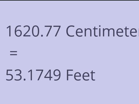 1620.77 CM TO FEET