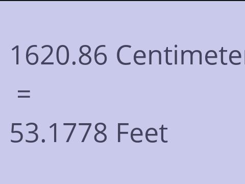 1620.86 CM TO FEET