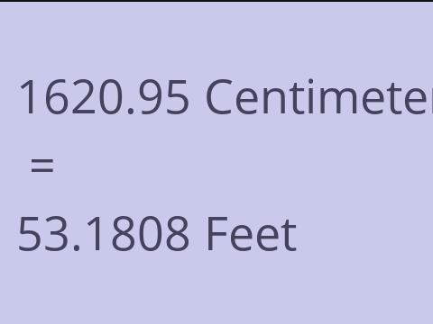 1620.95 CM TO FEET