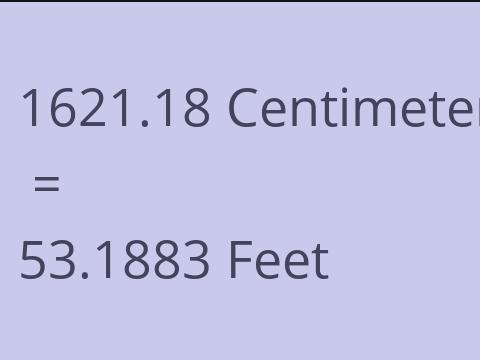 1621.18 CM TO FEET