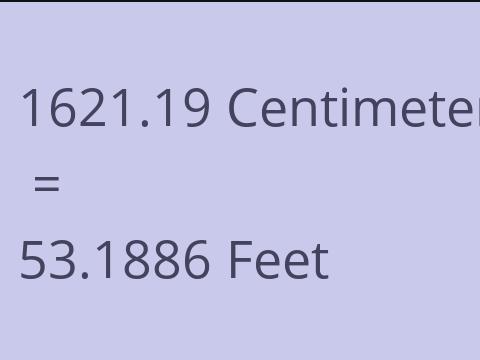 1621.19 CM TO FEET