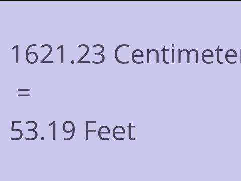 1621.23 CM TO FEET