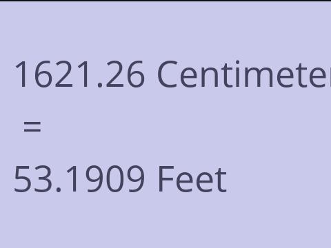 1621.26 CM TO FEET