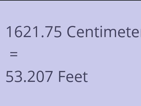 1621.75 CM TO FEET