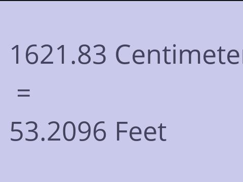 1621.83 CM TO FEET