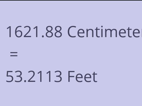 1621.88 CM TO FEET