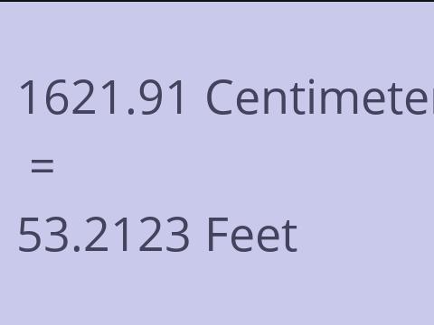 1621.91 CM TO FEET