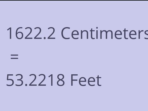 1622.2 CM TO FEET