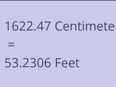 1622.47 CM TO FEET