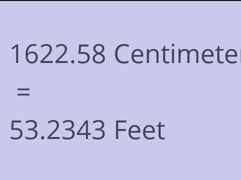 1622.58 CM TO FEET