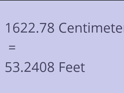 1622.78 CM TO FEET