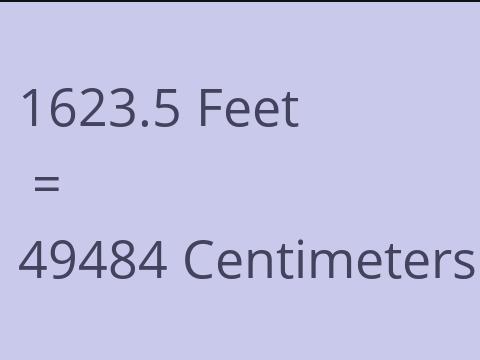 1623.5 FEET TO CM