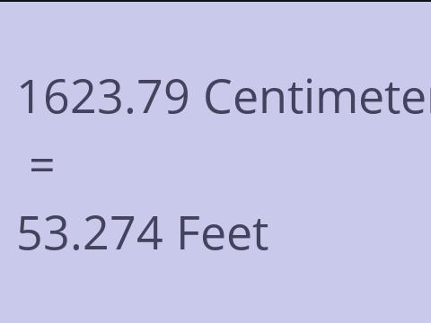 1623.79 CM TO FEET