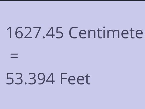 1627.45 CM TO FEET