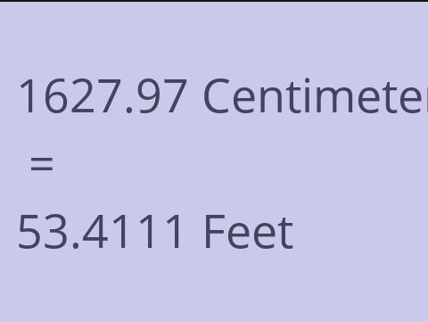 1627.97 CM TO FEET