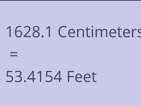 1628.1 CM TO FEET