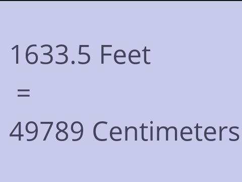 1633.5 FEET TO CM