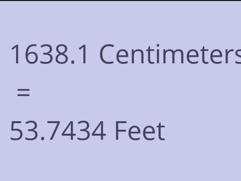 1638.1 CM TO FEET