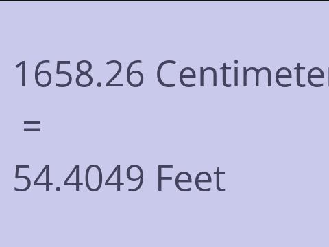 1658.26 CM TO FEET