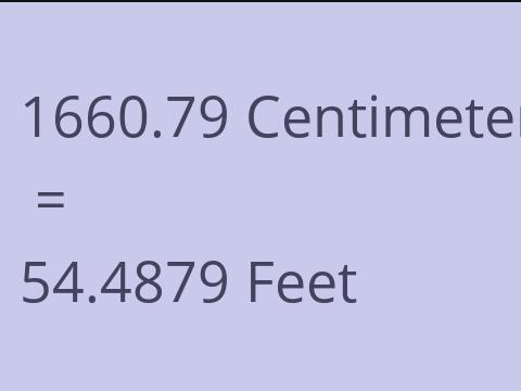 1660.79 CM TO FEET